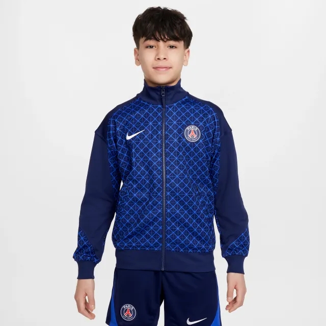 Paris Saint-Germain Academy Pro Home Older Kids' Nike Dri-FIT Football Anthem Jacket - Blue - Polyester