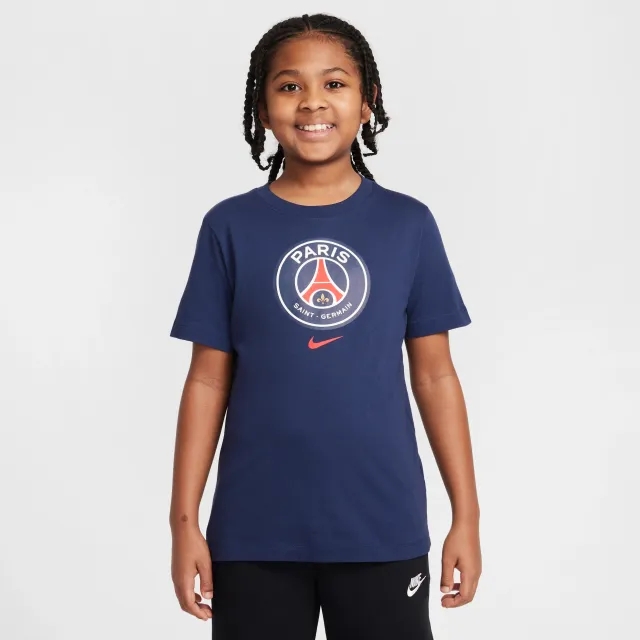 Paris Saint-Germain Older Kids' Nike Football T-shirt - Blue - Cotton