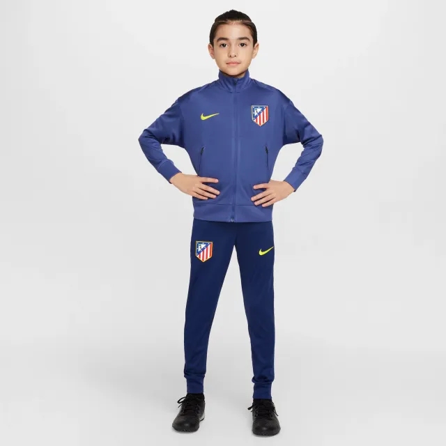 Atlético Madrid Strike Big Kids' Nike Dri-FIT Soccer Knit Tracksuit - Purple - Polyester