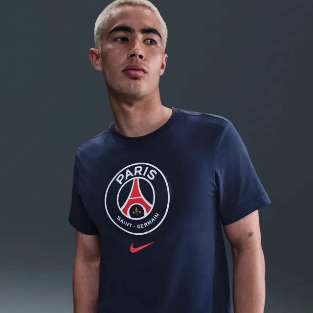Paris Saint-Germain Men's Nike Football T-Shirt - Blue - Cotton