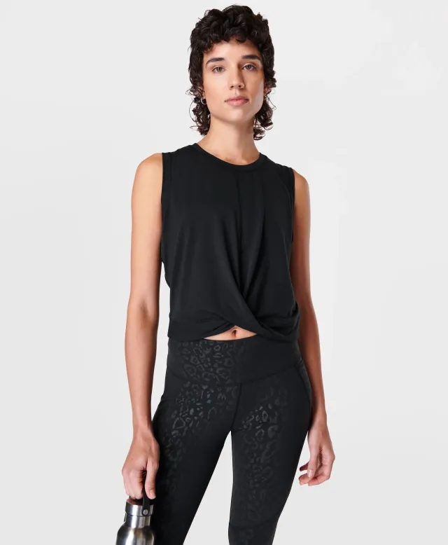 Breathe Easy Twist Front Vest Top