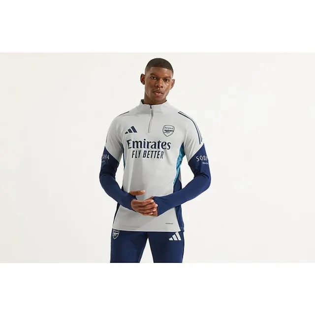 Arsenal adidas 25/26 Grey 1/4 Zip Training Top, Multicolor