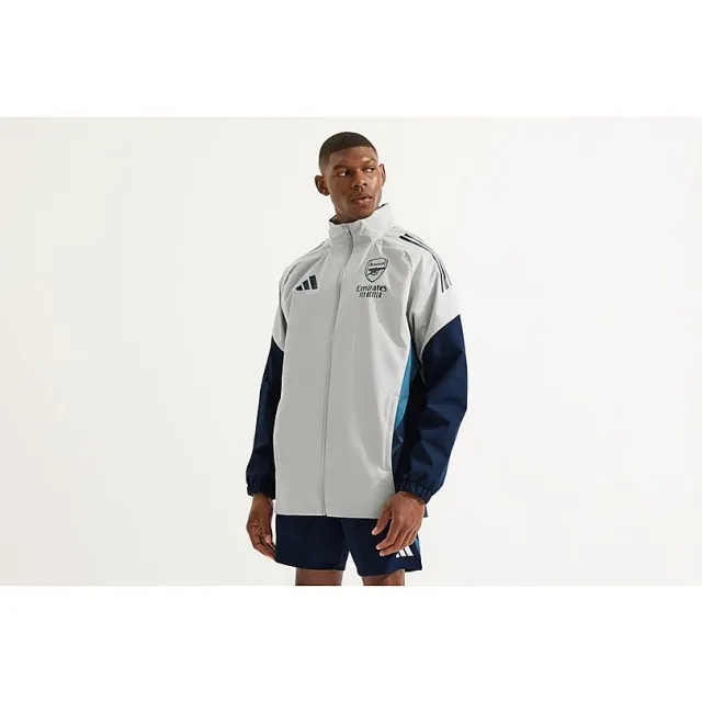 Arsenal adidas 25/26 Grey All Weather Jacket, Multicolor