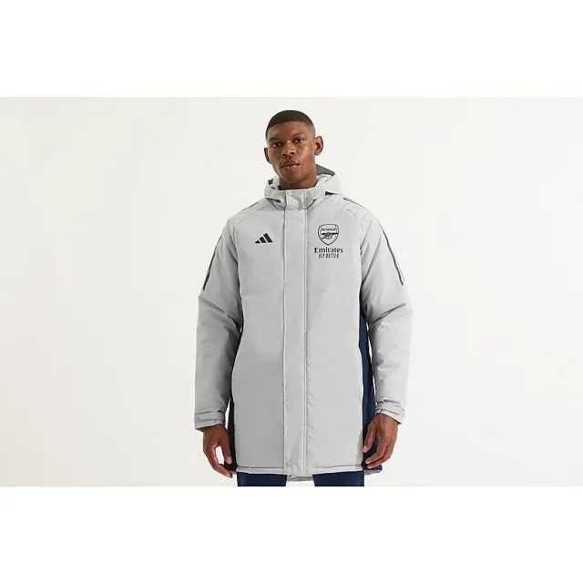Arsenal adidas 25/26 Grey Stadium Parka, Multicolor