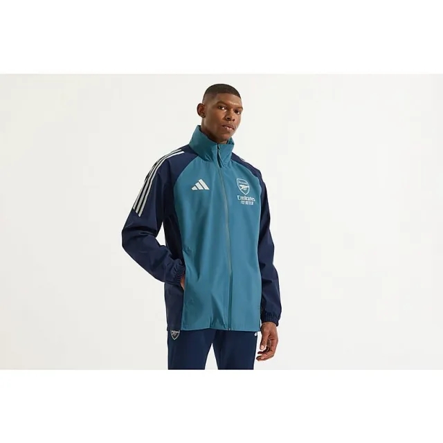 Arsenal adidas 25/26 Navy Rain Jacket, Multicolor