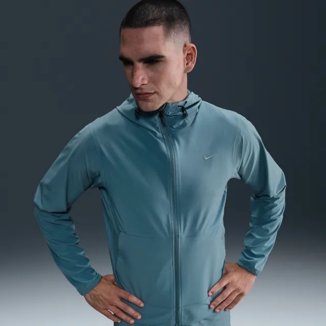 Nike Unlimited Men's Repel Hooded Versatile Jacket - Blue - Polyester/Elastane