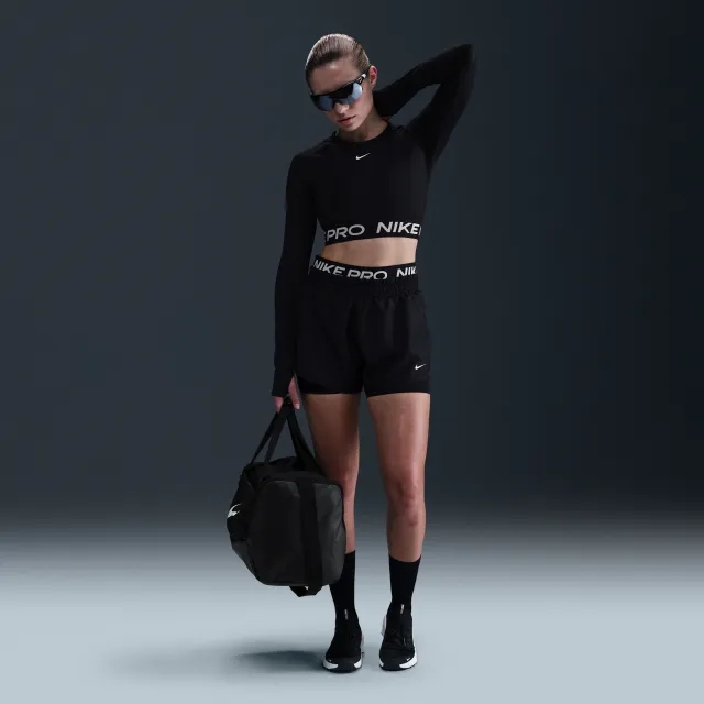Nike Pro Women's Dri-FIT 2-in-1 Shorts - Black - Polyester