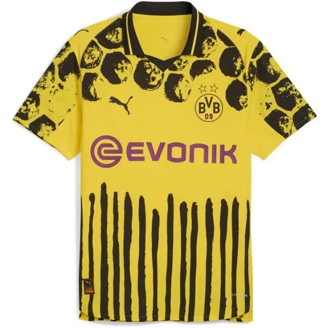 PUMA Kidsuper x Borussia Dortmund Authentic Jersey Men, Faster Yellow/Black, size 3XL