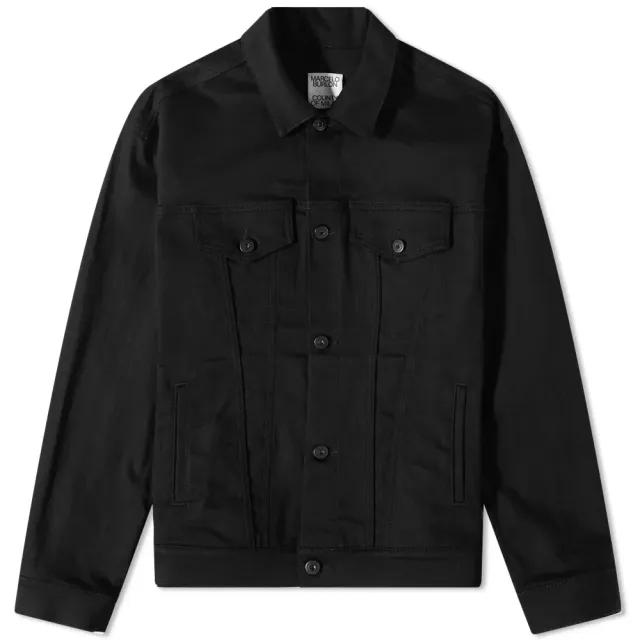 Marcelo Burlon Men's Tempera Cross Denim Jacket Black