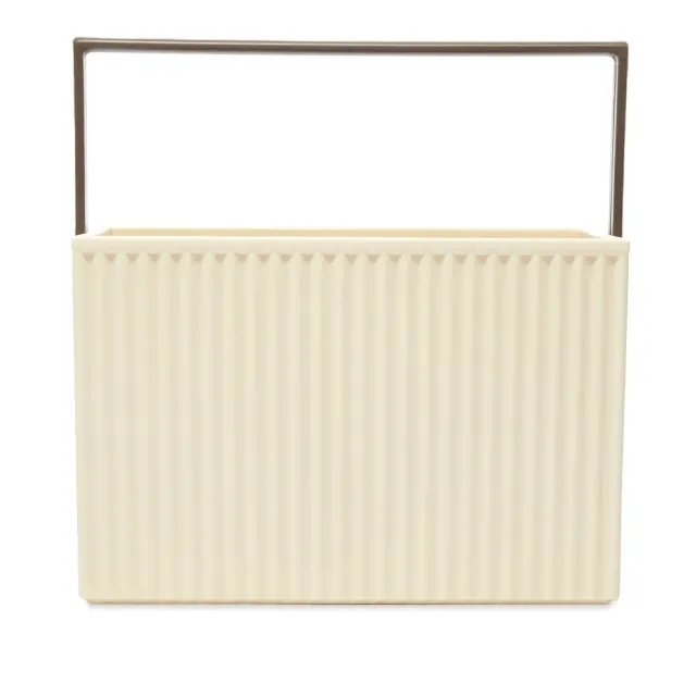 Hachiman Omnioffre Stacking Storage Box - Medium Beige/Brown