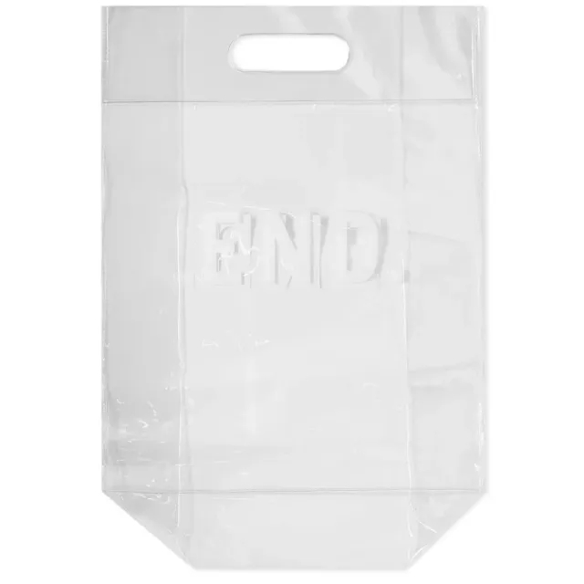 END. PVC Punched-Out Handle Bag Clear