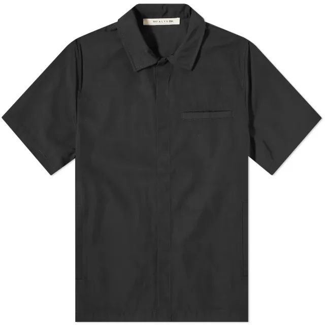 1017 ALYX 9SM Men's Buckle Short Sleeve Shirt Black