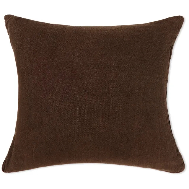HOMMEY Essential Linen Cushion Chocolate