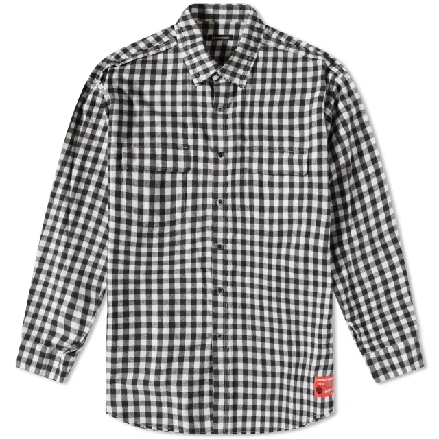 Undercoverism Men's Gingham Shirt Black/White