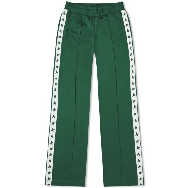 Golden Goose Women's Star Track Pant Bright Green/White