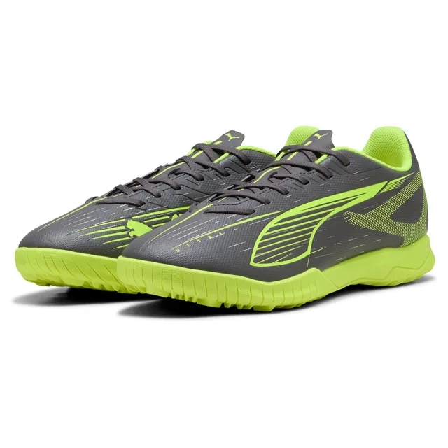 PUMA Ultra 5 Play TT Football Boots Unisex, Matte Aged Silver/Yellow Alert/Aged Silver, size 10