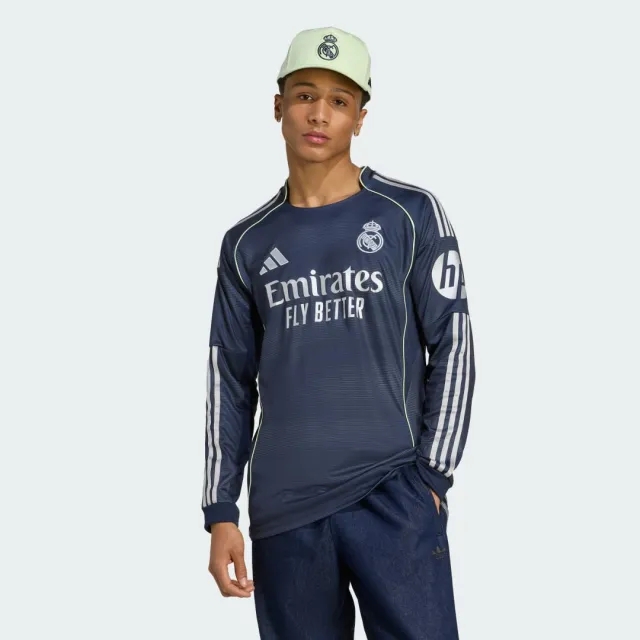 adidas Real Madrid 25/26 Long Sleeve Away Jersey