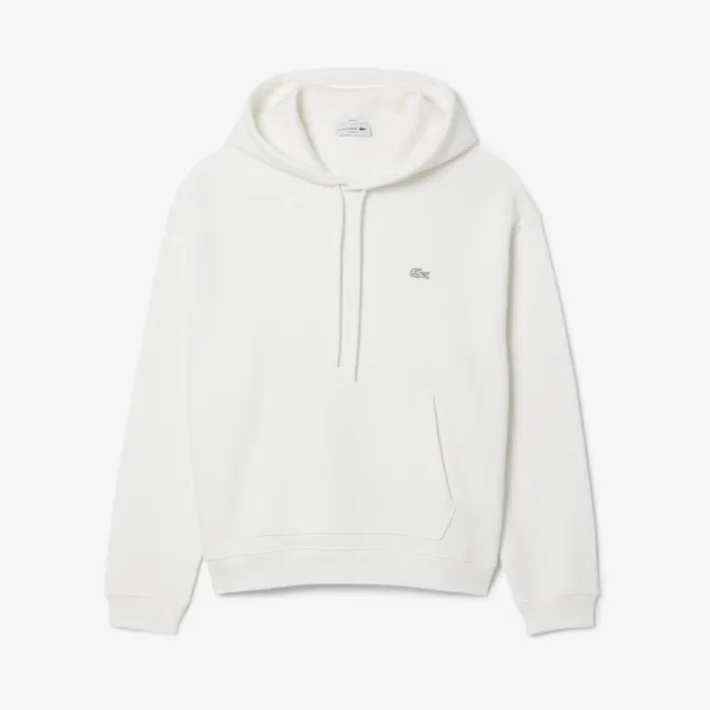 Lacoste Heavy Fleece Hoodie - White