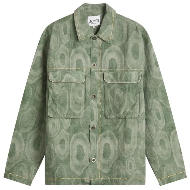 ACMH by Magic Castles Men's x Khruangbin Pocket Overshirt Forest Green