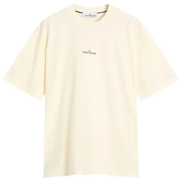 Stone Island Men's Industrial Print T-Shirt Ivory