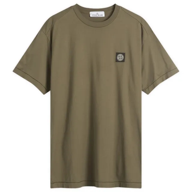 Stone Island Men's Patch Logo T-Shirt Military Green