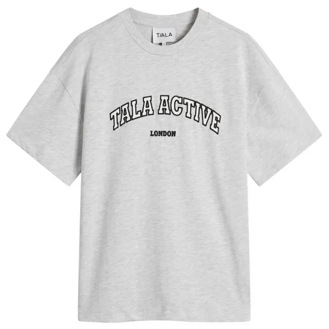 TALA Women's Active Applique Graphic T-Shirt Grey Marl