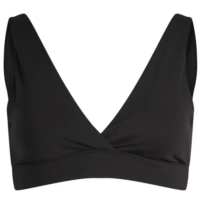 TALA Women's Dayflex V Neck Sports Bra Shadow Black