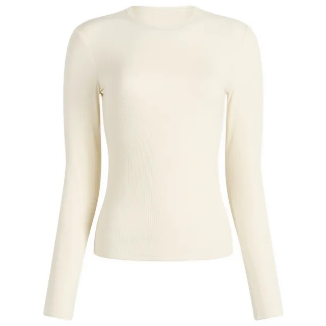 TALA Women's 365 Long Sleeve Long Line T-Shirt Cream