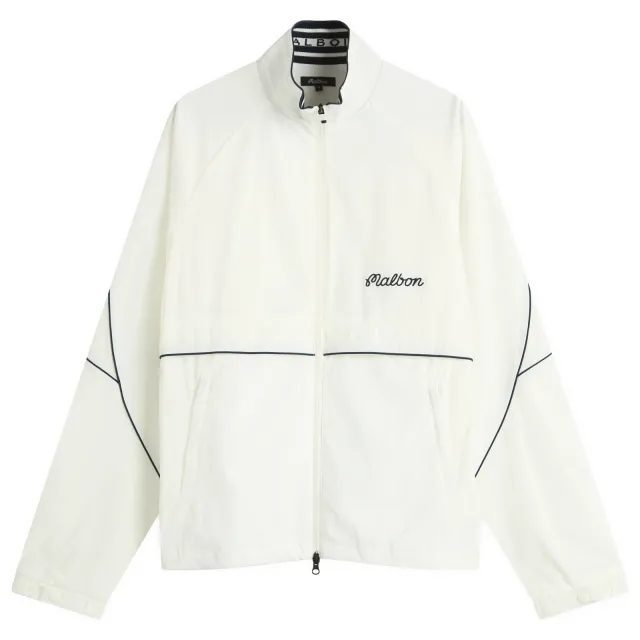 Malbon Men's Riva Nylon Jacket White