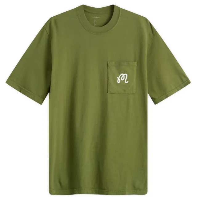 Malbon Men's Gelato Pocket Standard T-Shirt Cypress Green