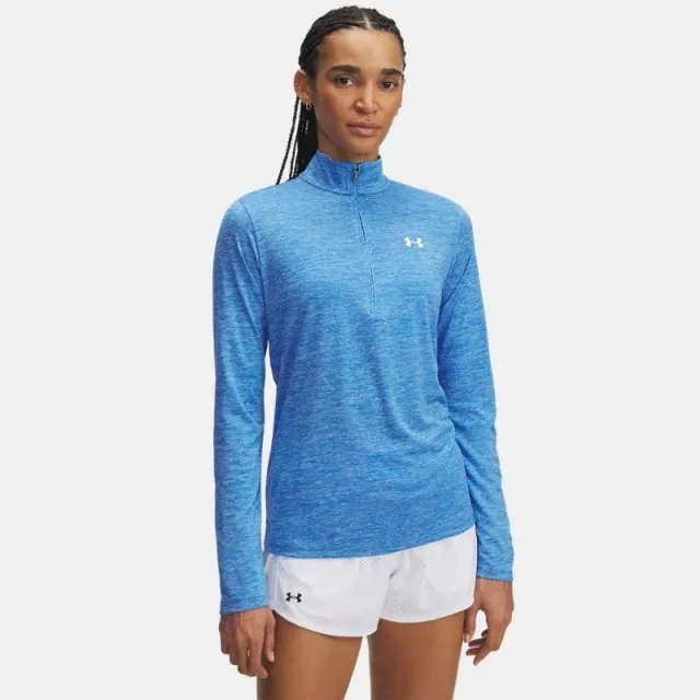 Under Armour  Tech™ Twist Women's ½ Zip Blue Atlantis / White L