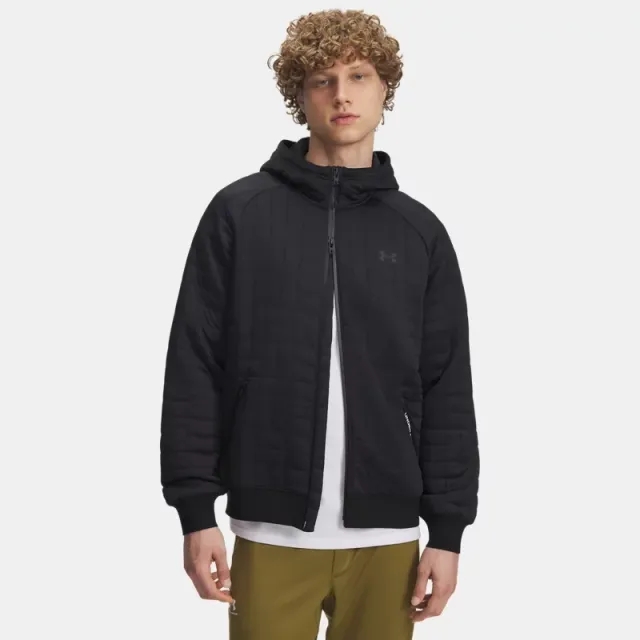 Under Armour  Unstoppable Fleece Textured Men's Full Zip Black / Black L