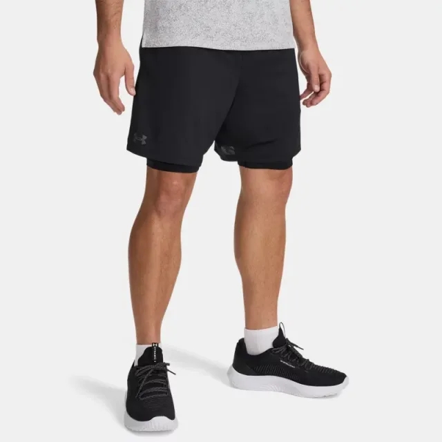 Under Armour  Tech™ Vent Men's 2-in-1 Shorts Black / Black / Castlerock L