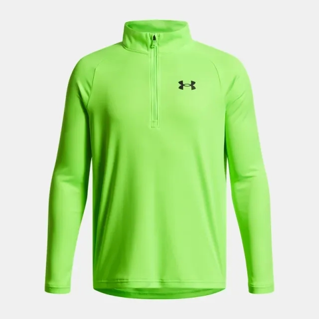Under Armour  Tech™ 2.0 Boys' ½ Zip Hyper Green / Black YLG (59 - 63 in)