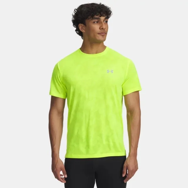Under Armour  Launch Camo Men's Short Sleeve High Vis Yellow / Reflective L