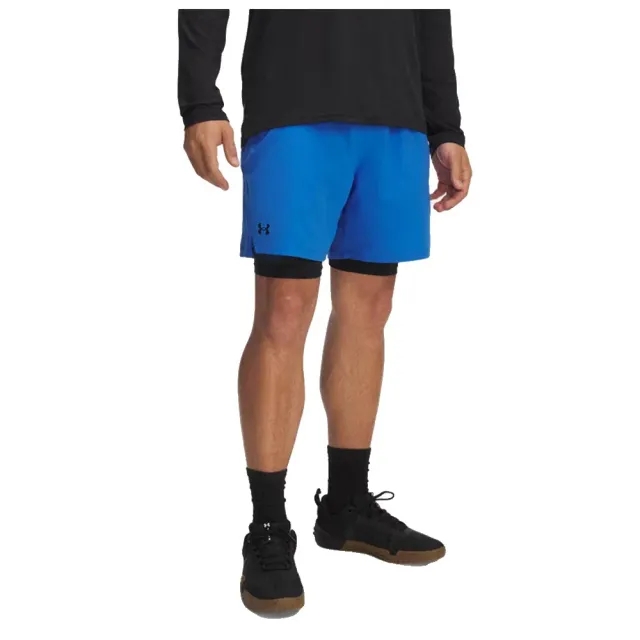 Under Armour  Vanish Woven Men's 2-in-1 Shorts Blue Atlantis / Black L