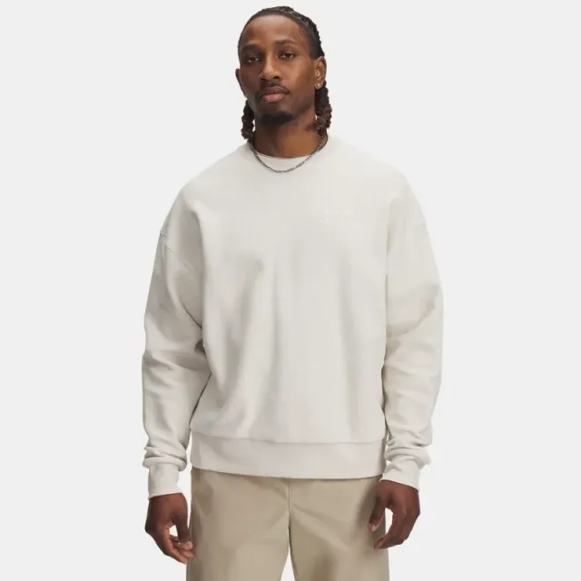 Under Armour  Icon Rev Terry Men's Crew Summit White / Summit White L
