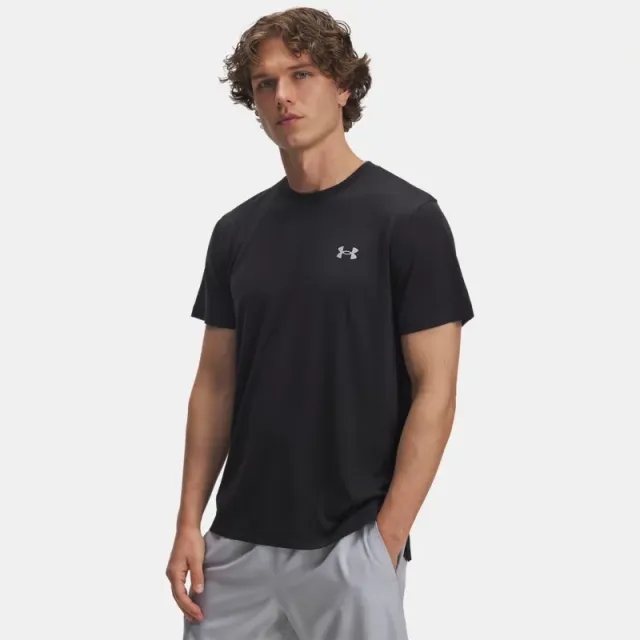 Under Armour  Launch Camo Men's Short Sleeve Black / Reflective L