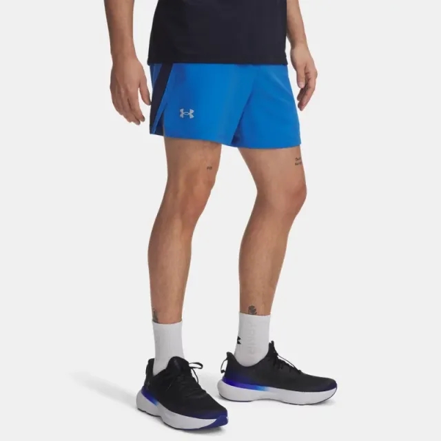 Under Armour  Launch Men's 5" Shorts Blue Atlantis / Washed Navy / Reflective L