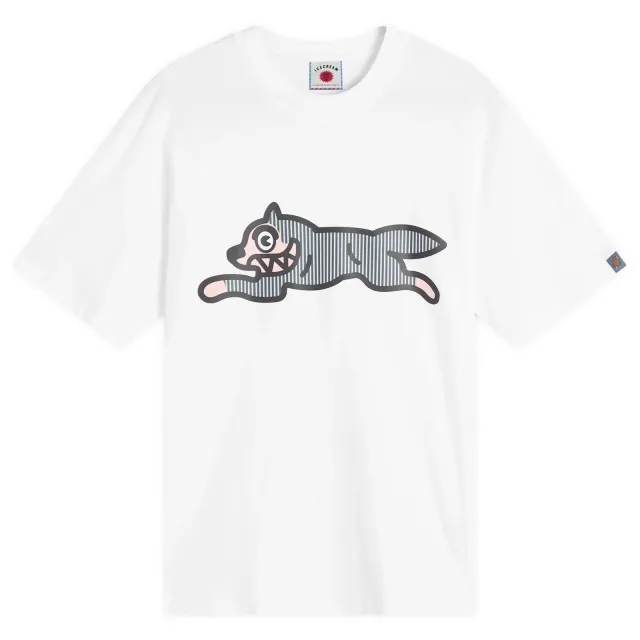 END. x ICECREAM Hickory Running Dog T-Shirt White