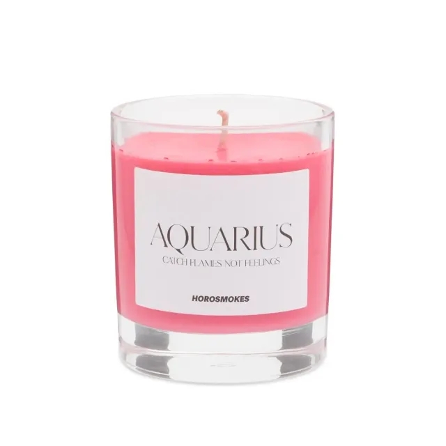 Horosoaps Aquarius Candle Red