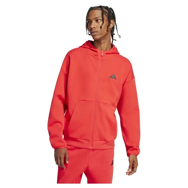 Manchester United x adidas Future Icons Full Zip Hoodie Red
