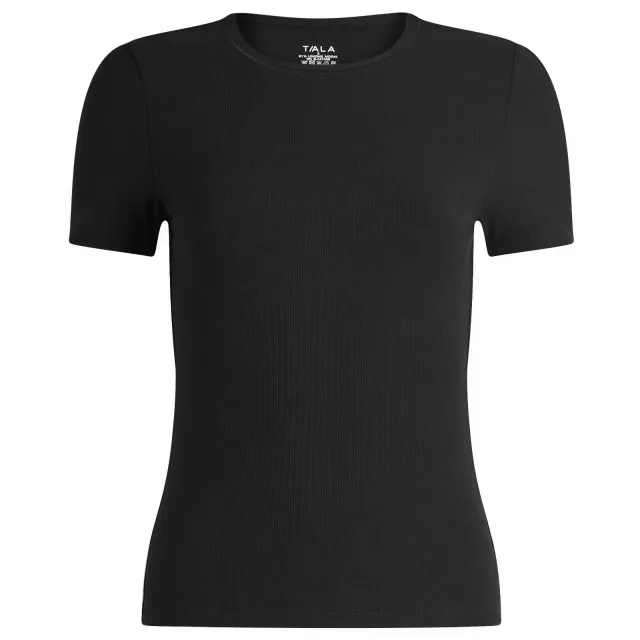 TALA Women's 365 Long Line T-Shirt Shadow Black