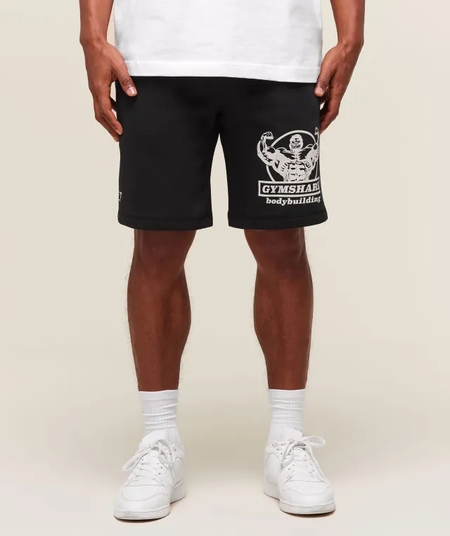  Double Bicep 9" Shorts - Black