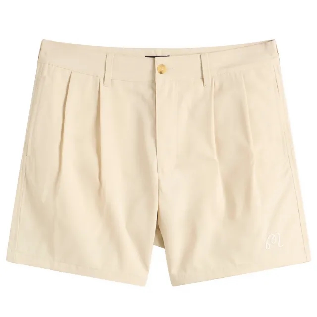 Malbon Men's Classic Pleated Short Sand