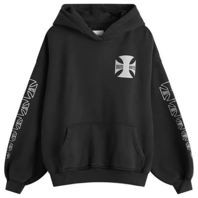Rhude Men's Boys Hoodie Vintage Black
