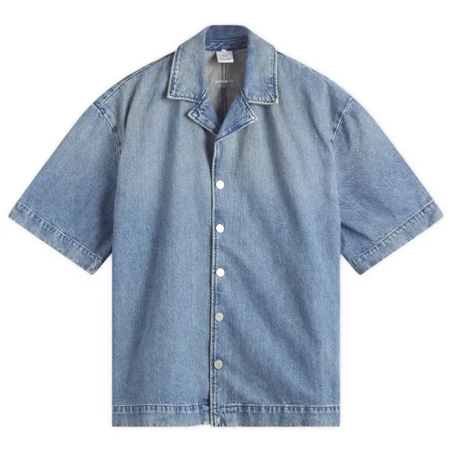 Won Hundred Men's Desomnd Denim Vacation Shirt 80S Light Blue