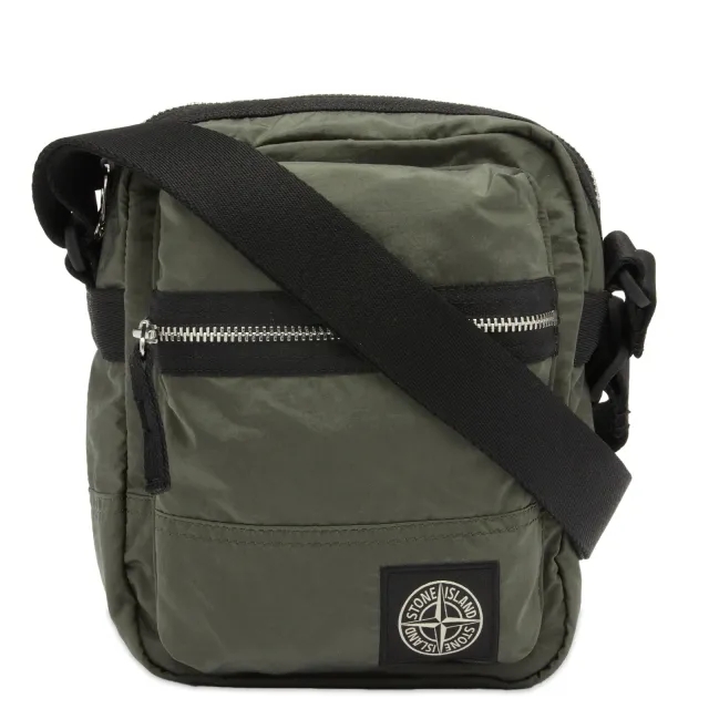 Stone Island Men's Nylon Metal Pouch Bag Musk