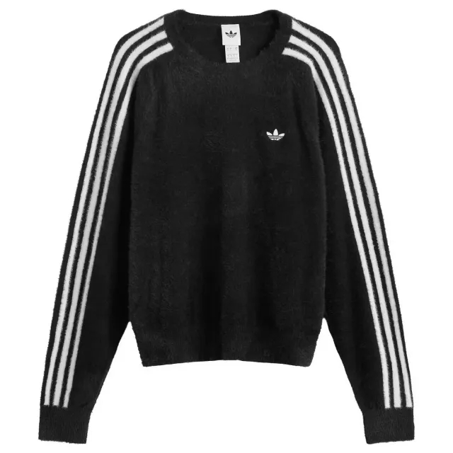 Adidas Women's Adicolor Holiday Knit Sweatshirt Black
