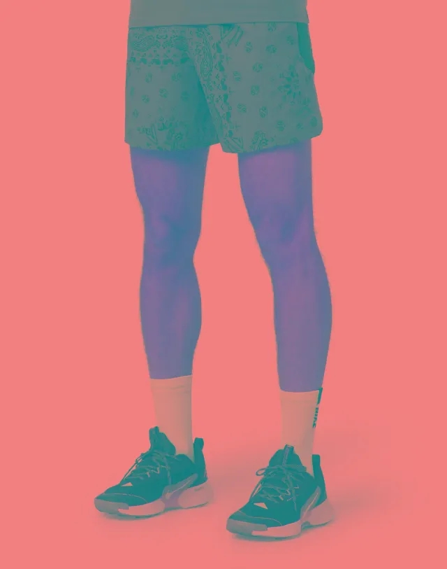 Men's Nike Trail Printed 6in Shorts in Grey/Black 